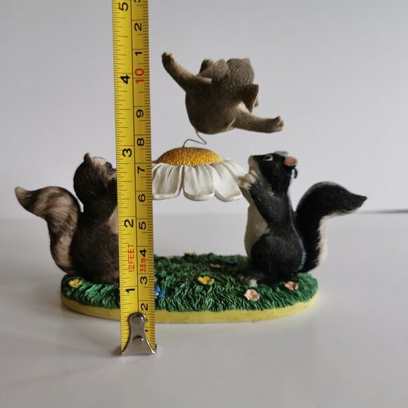 Blossom Bounce Cute Animal Spring Fitz & Floyd Charming Tail Raccoon Skunk Mouse - Picture 8 of 11